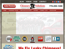 Tablet Screenshot of chimneysolutions.com